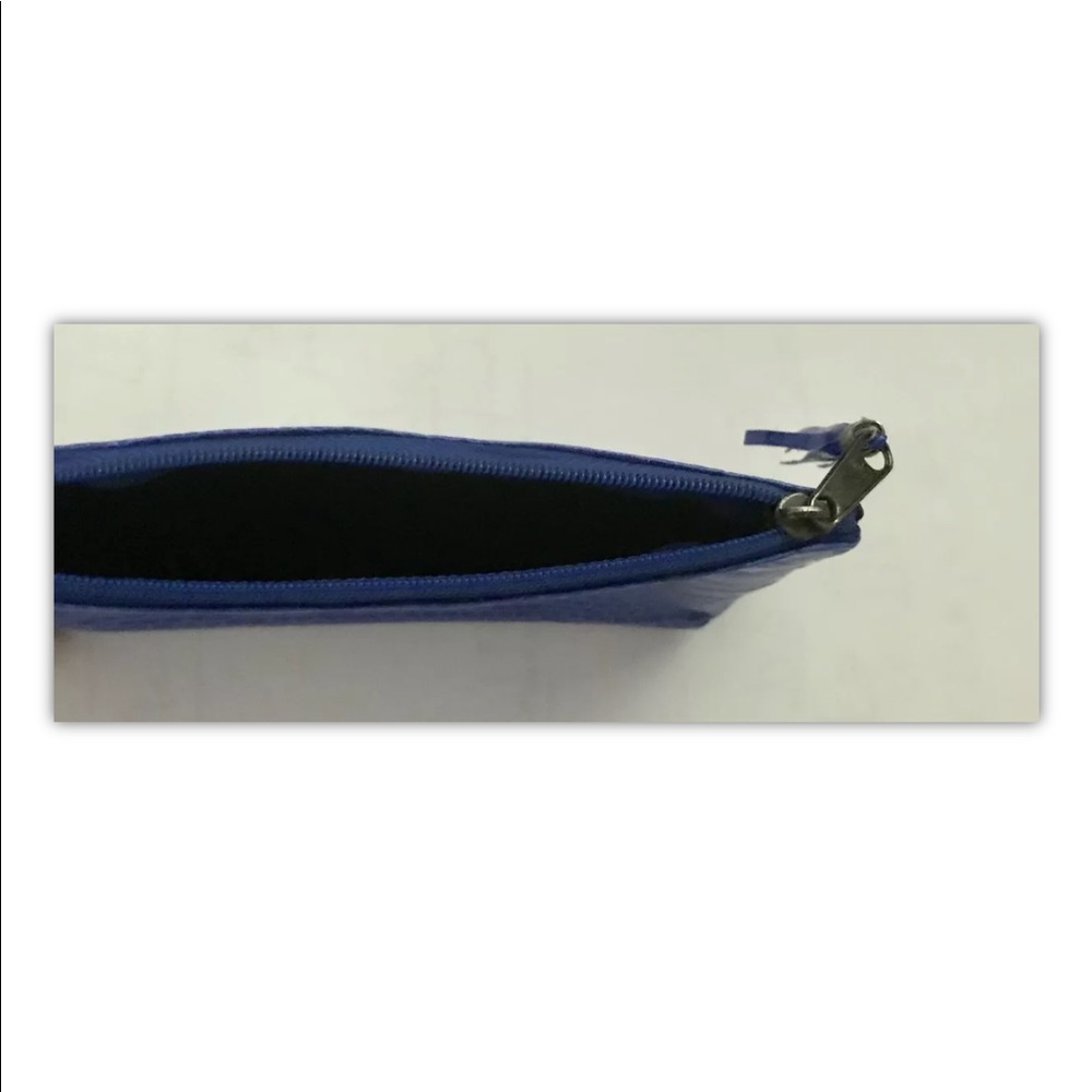 New Jim Thompson Small Clutch Dark Blue Snakeskin - Picture 5 of 16